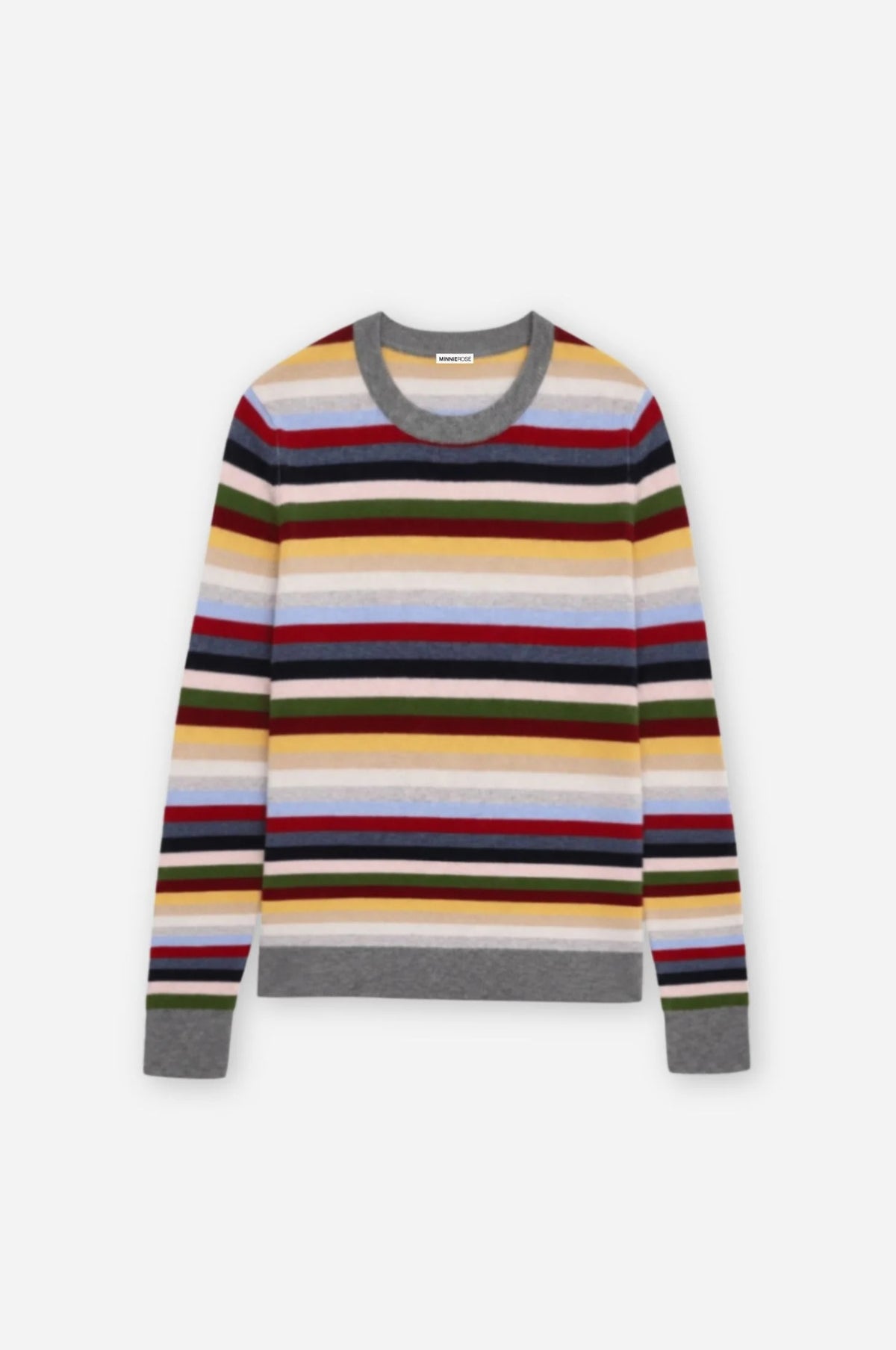 minnie rose long sleeve striped crew
