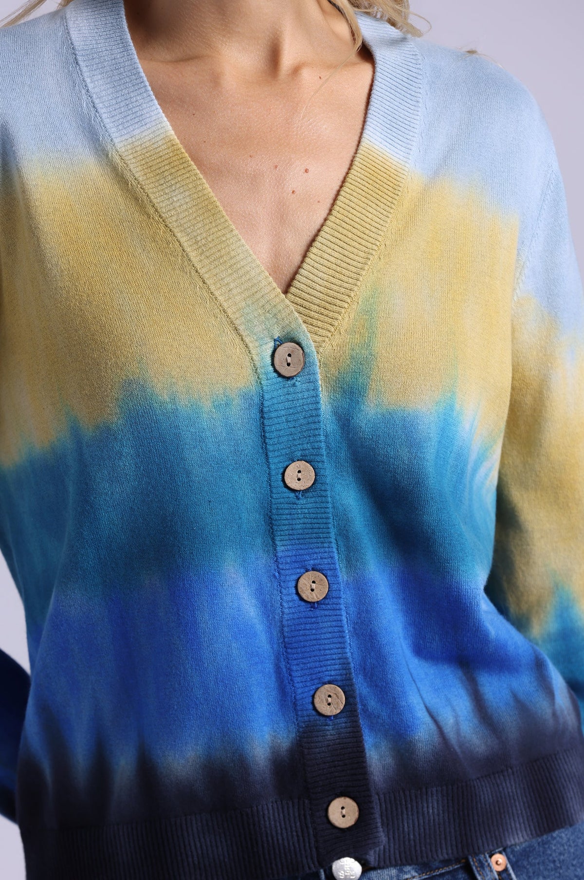 minnie rose ombre gradient cardigan cool combo