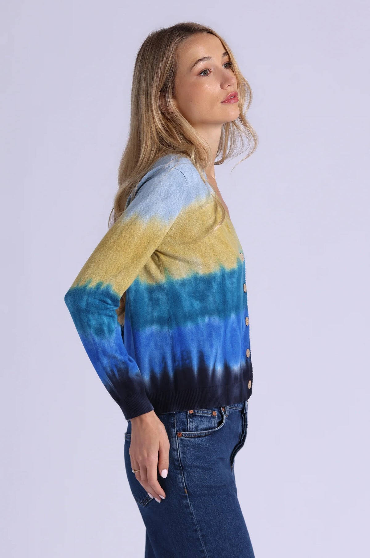 minnie rose ombre gradient cardigan cool combo