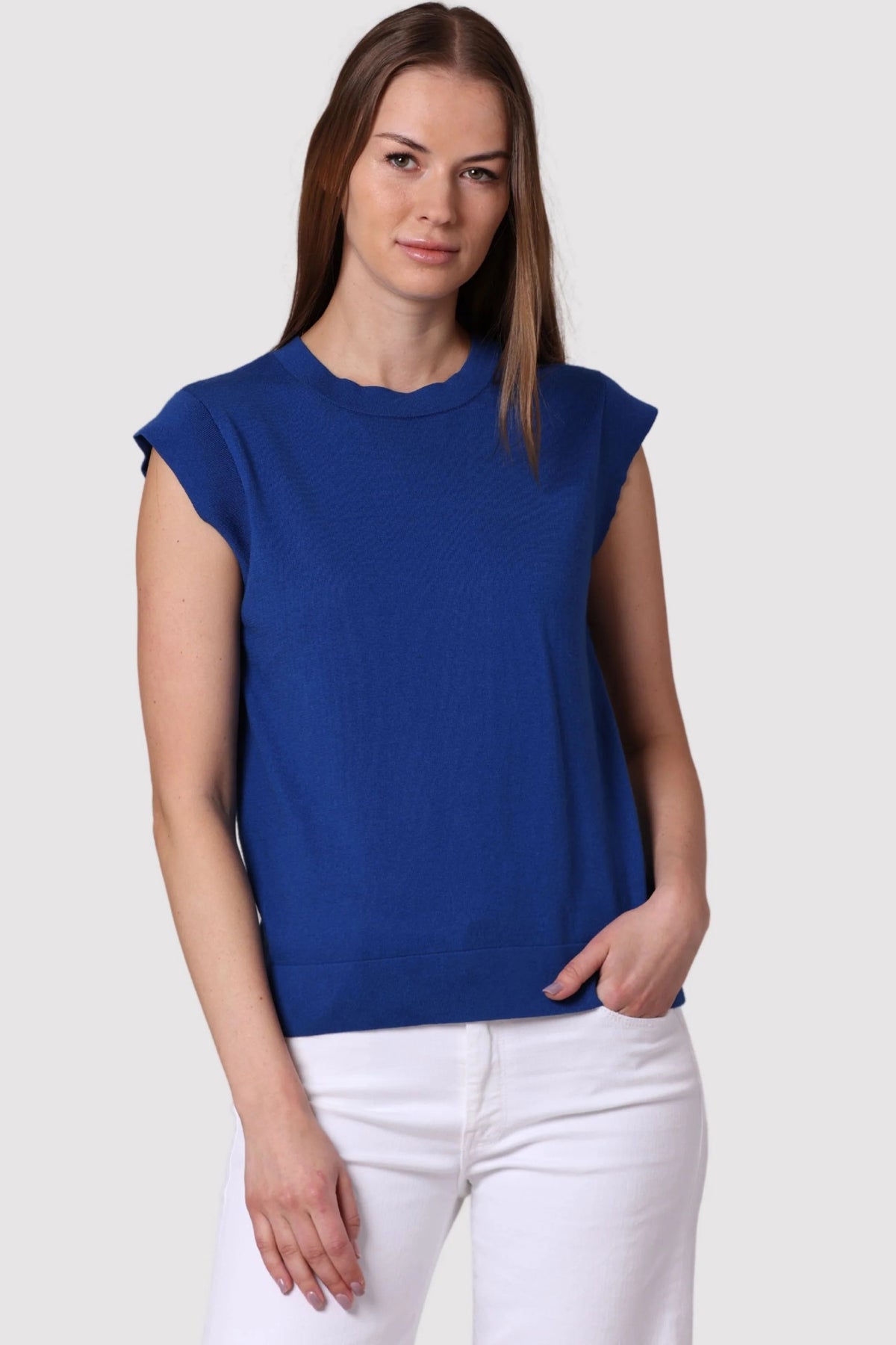 minnie rose cap sleeve crew paradiso