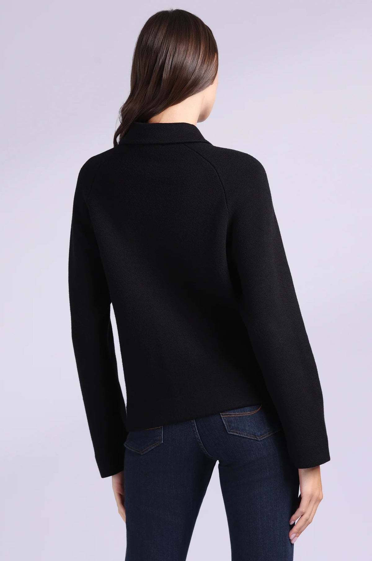 minnie rose viscose zip jacket