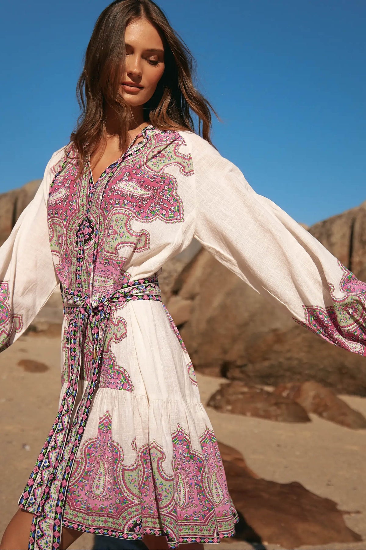 miss june isabella dress pink