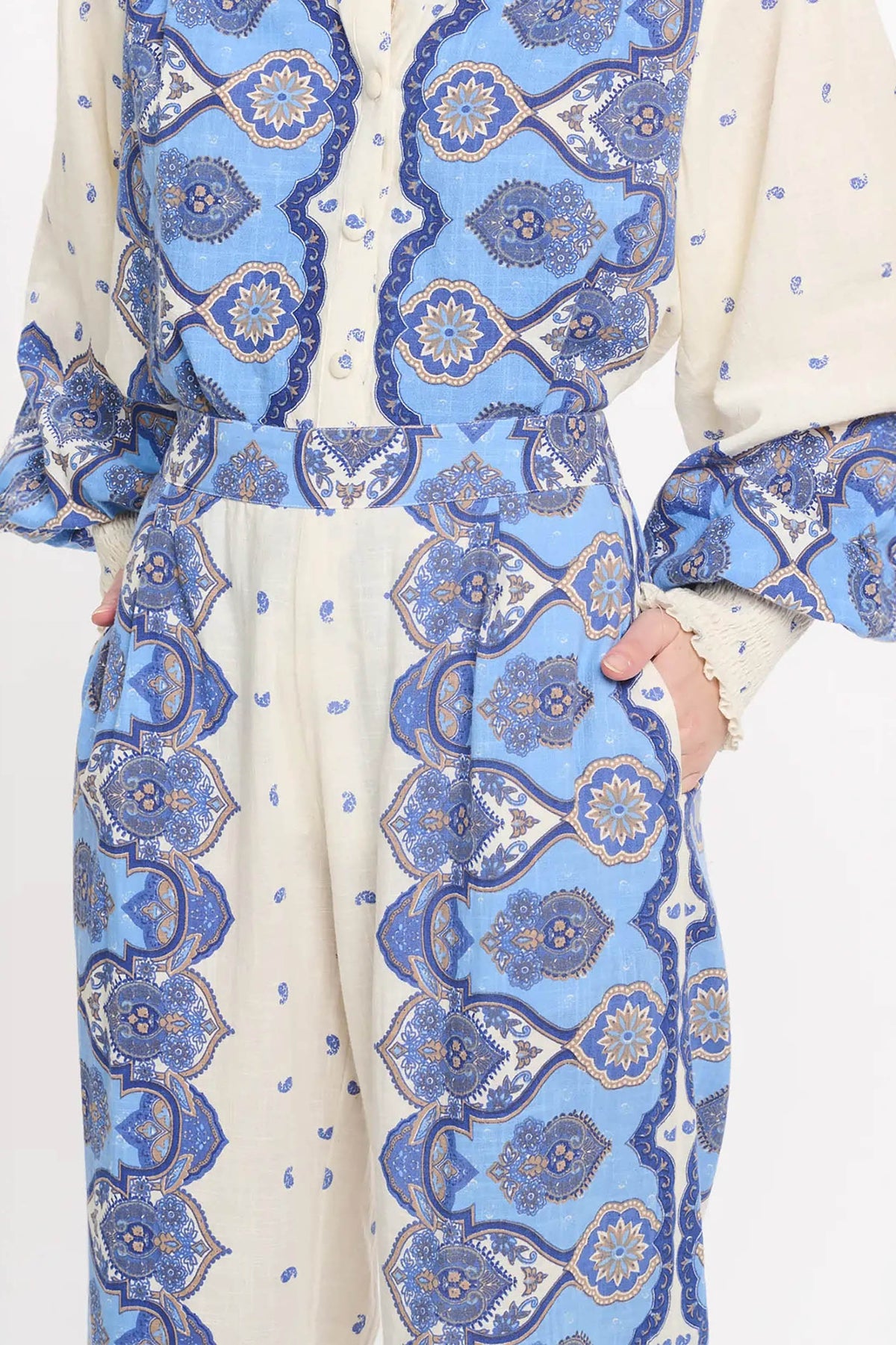 miss june tais pant blue