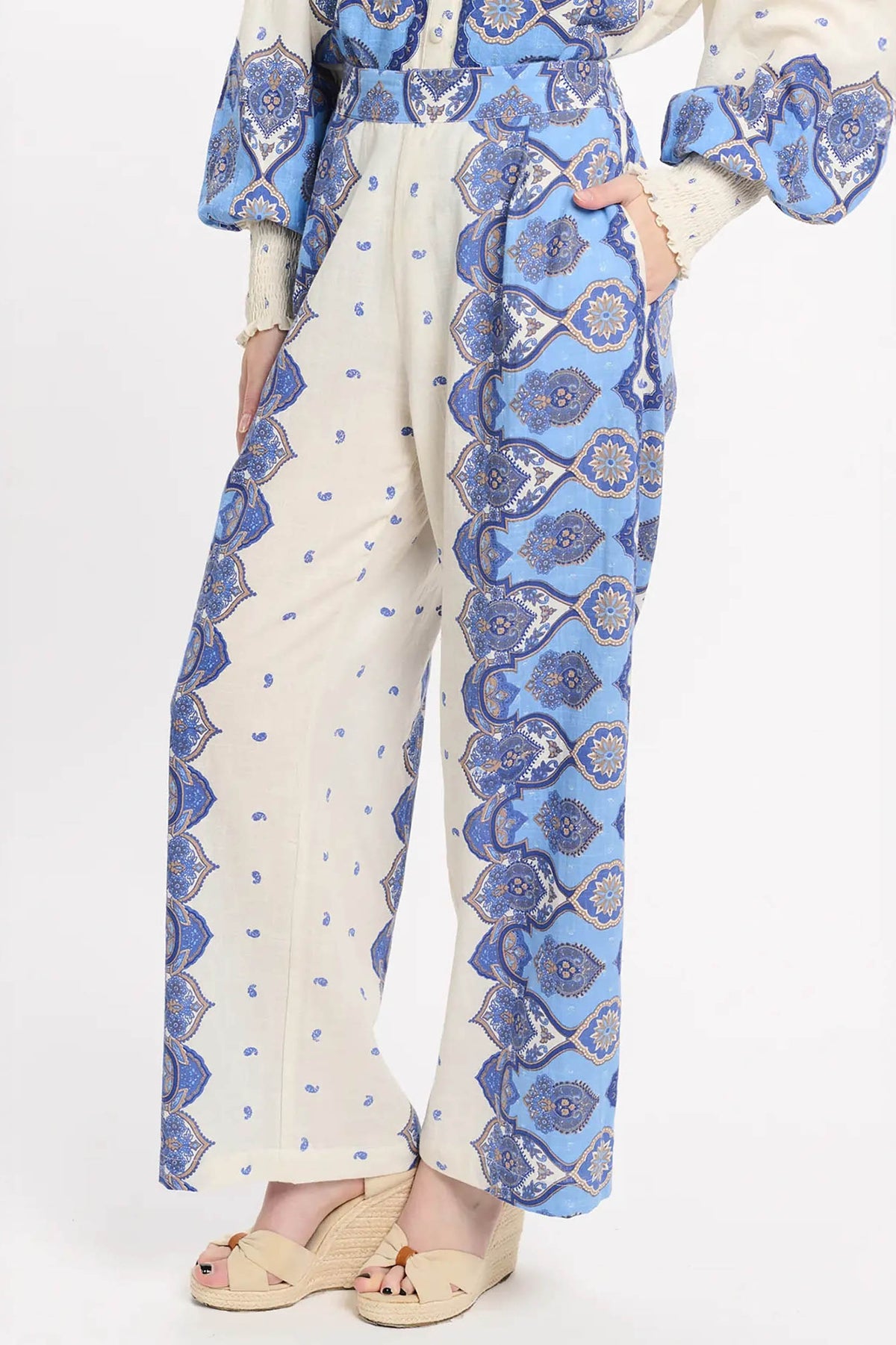 miss june tais pant blue