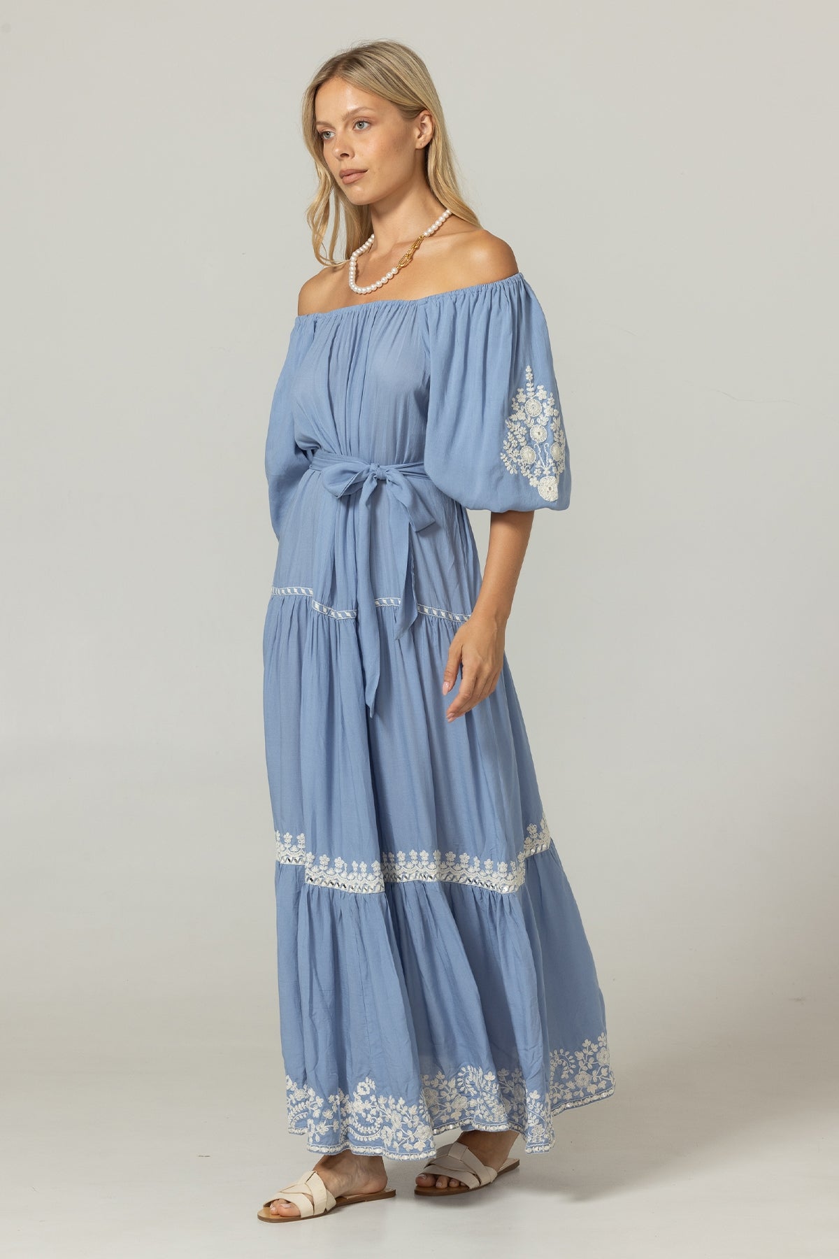 miss june zaya dress blue