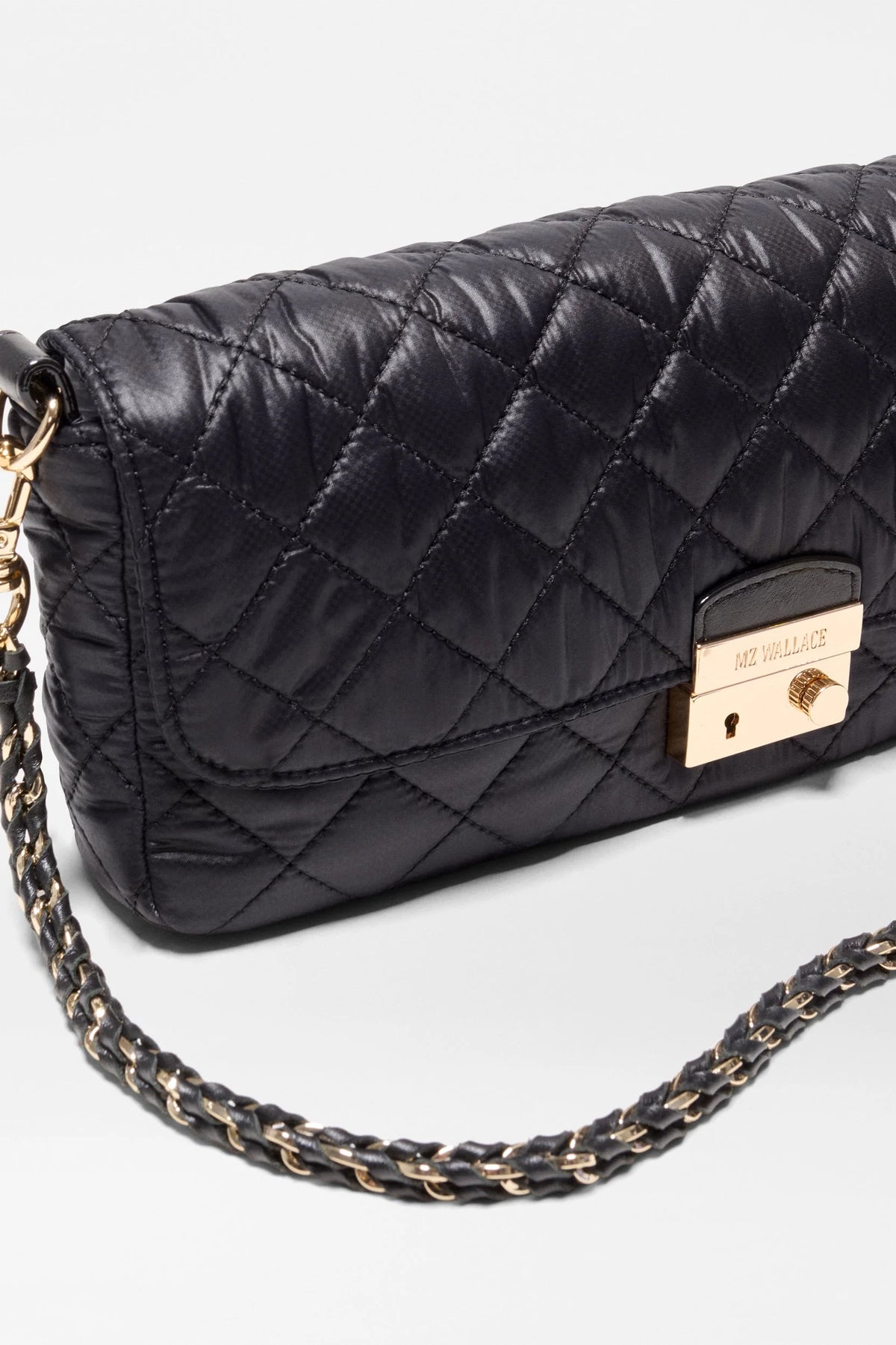 mz wallace black crosby lock baguette