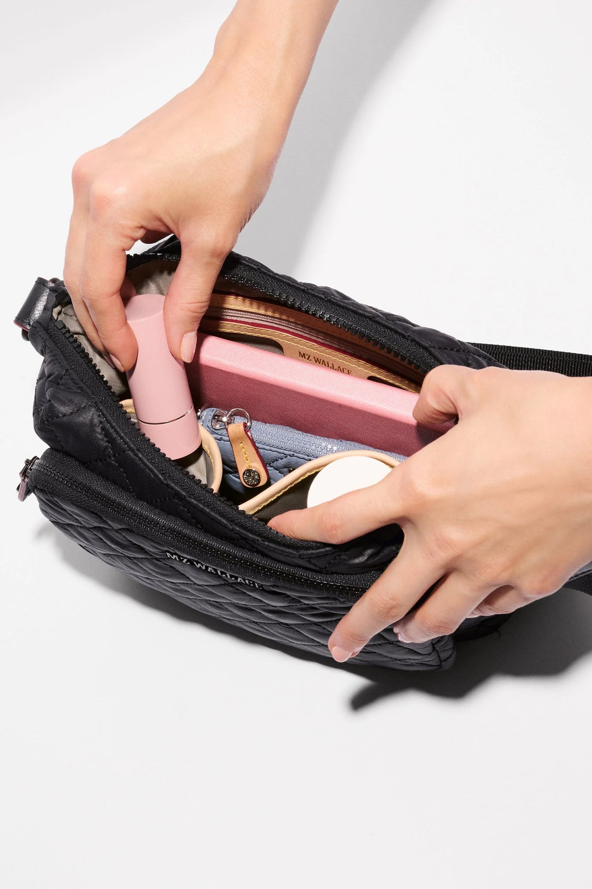 mz wallace black metro sloane crossbody