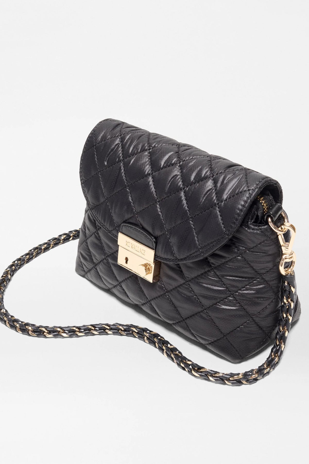 mz wallace black mini crosby lock shoulder