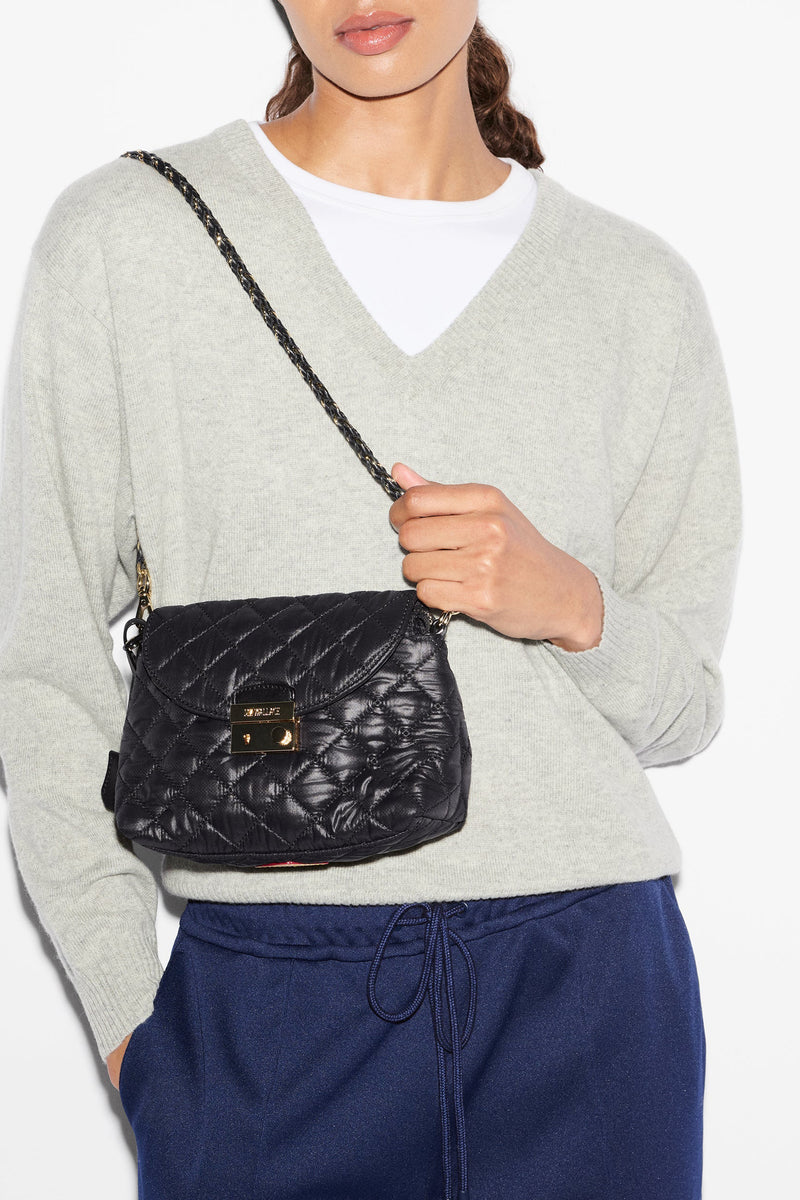 mz wallace black mini crosby lock shoulder
