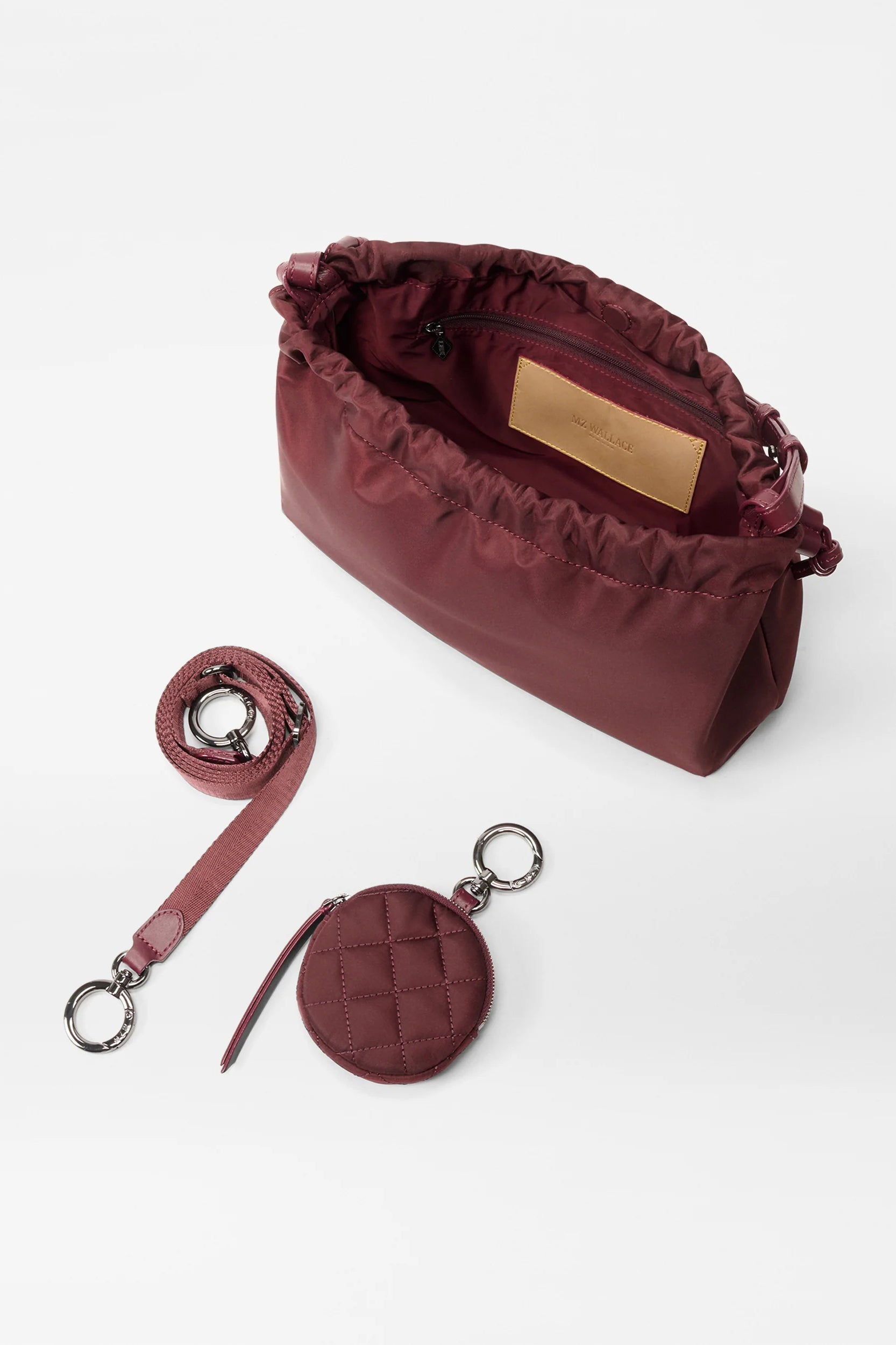 mz wallace bordeaux small waverly shoulder | jody g.