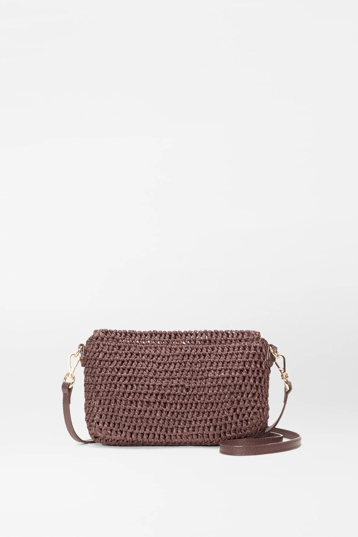 mz wallace brown crochet convertible crossbody