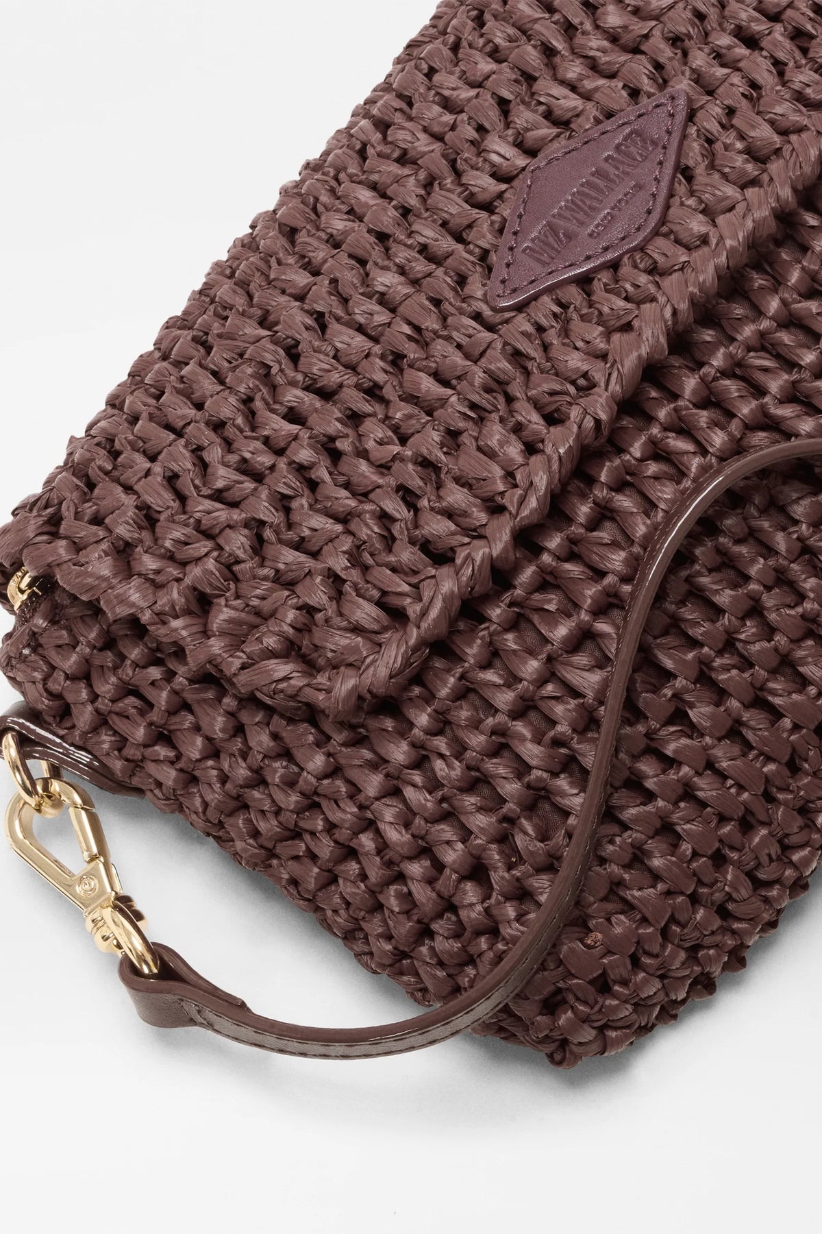 mz wallace brown crochet convertible crossbody