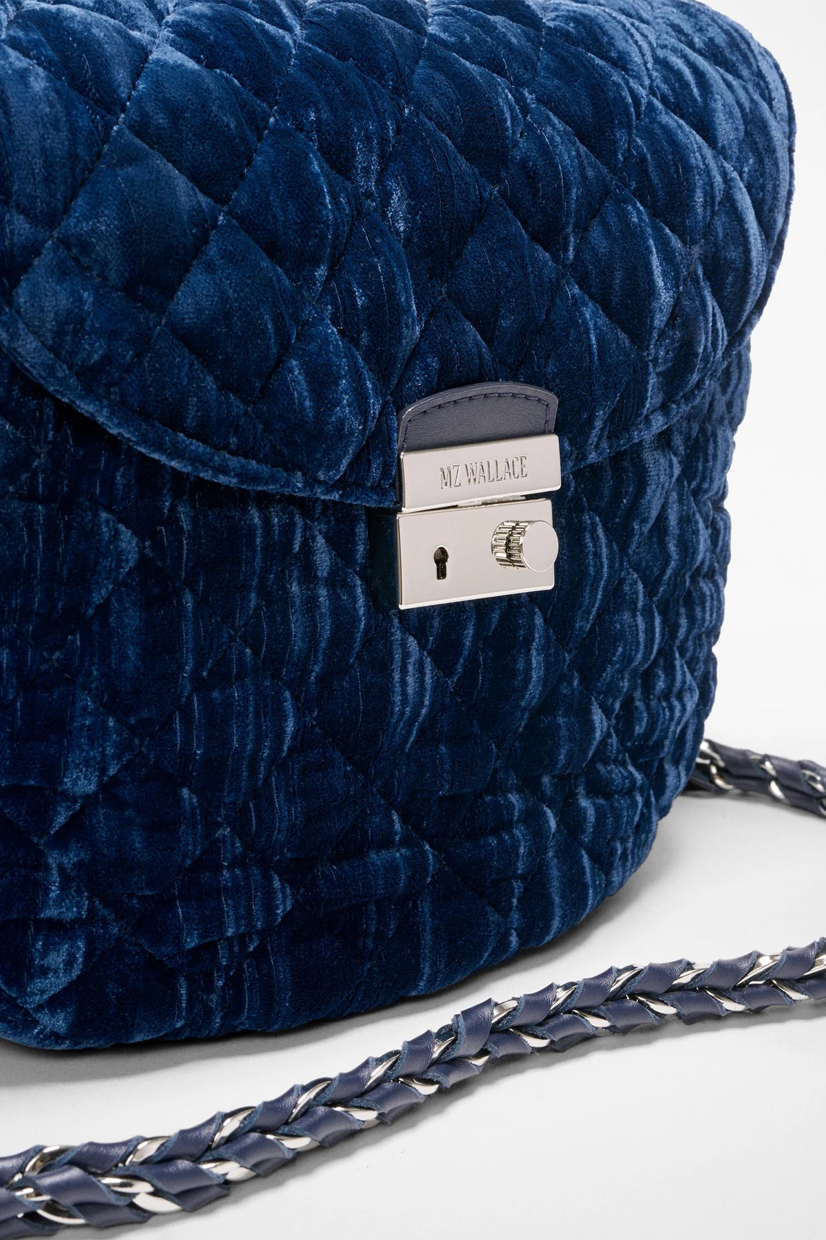 mz wallace midnight velvet crosby lock saddle