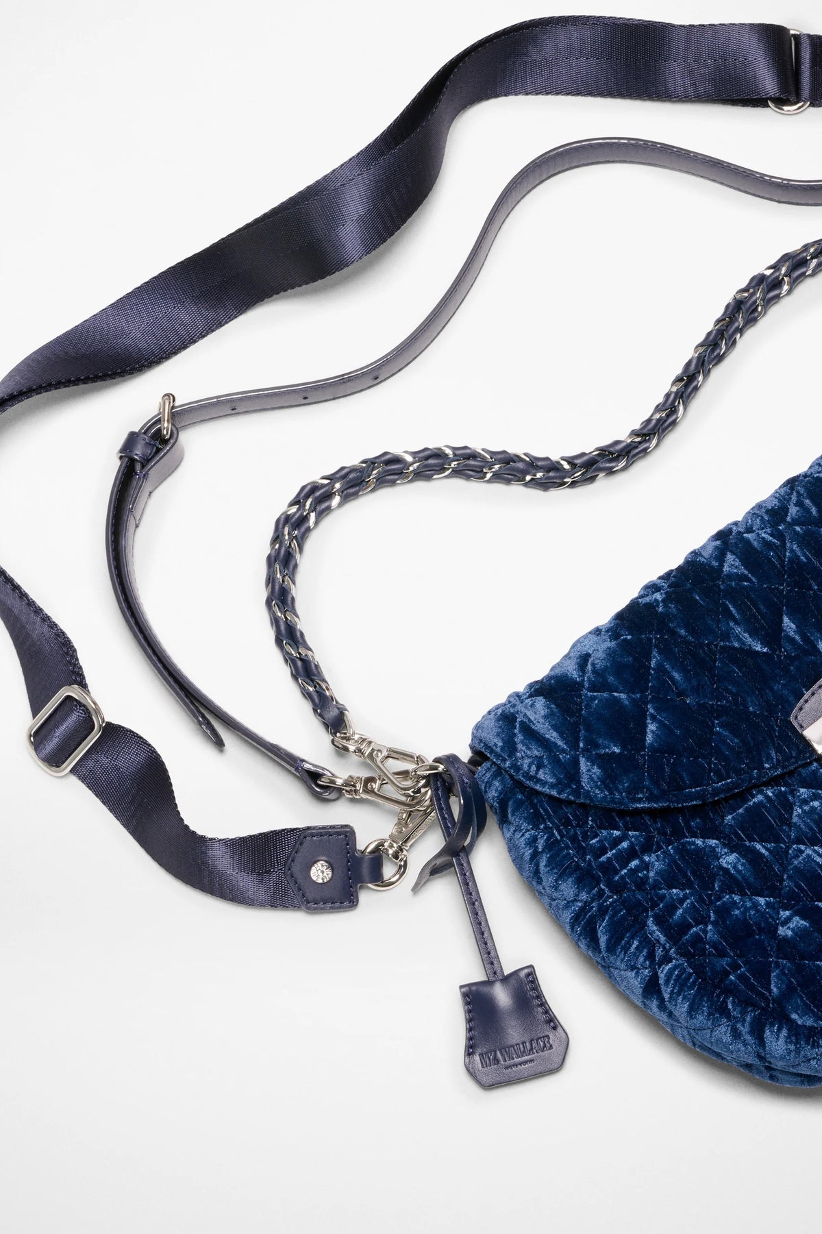 mz wallace midnight velvet crosby lock saddle