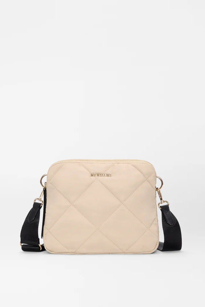mz wallace buff/black madison crossbody