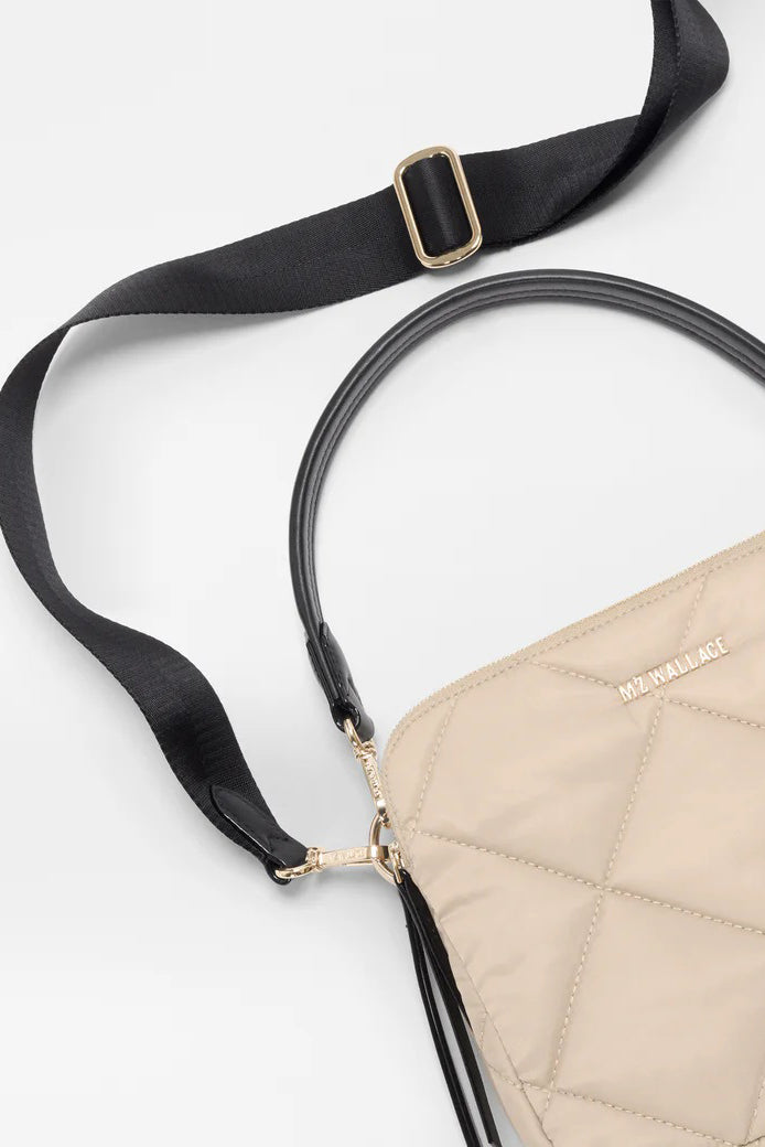 mz wallace buff/black madison crossbody