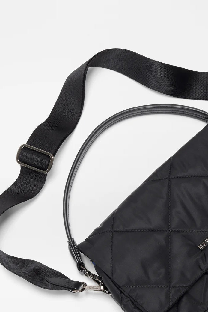 mz wallace black madison flap crossbody