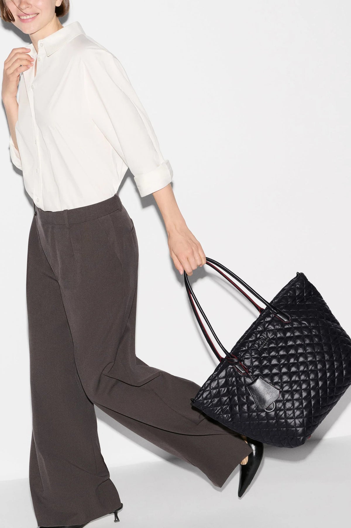 mz wallace black medium daily tote