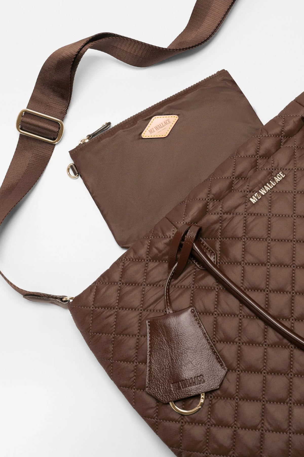 mz wallace walnut medium daily tote