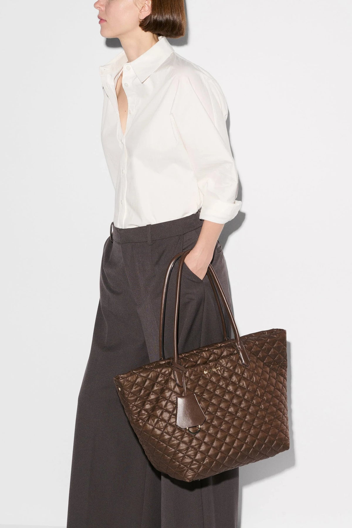 mz wallace walnut medium daily tote