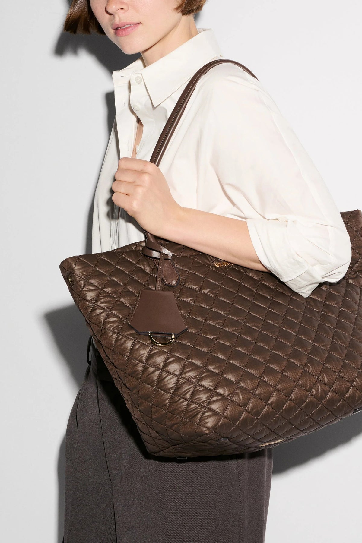 mz wallace walnut medium daily tote
