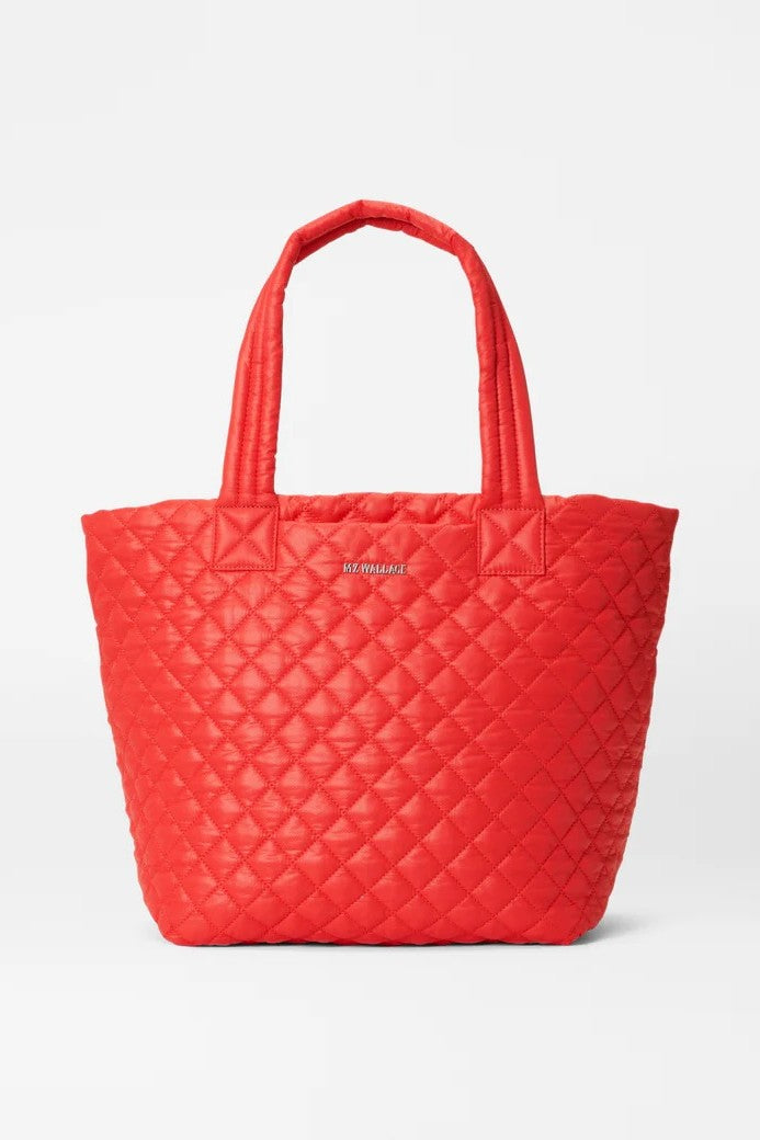 mz wallace bright cherry medium metro tote deluxe