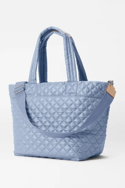 mz wallace stone blue medium metro tote deluxe