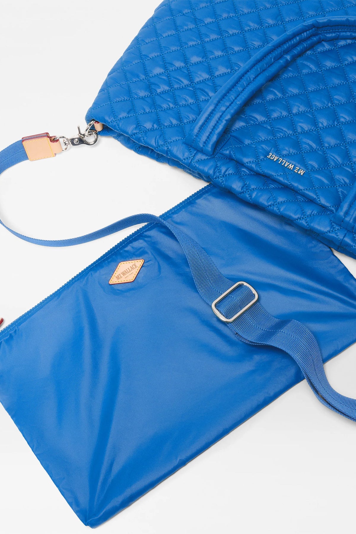 mz wallace surf blue medium metro tote deluxe