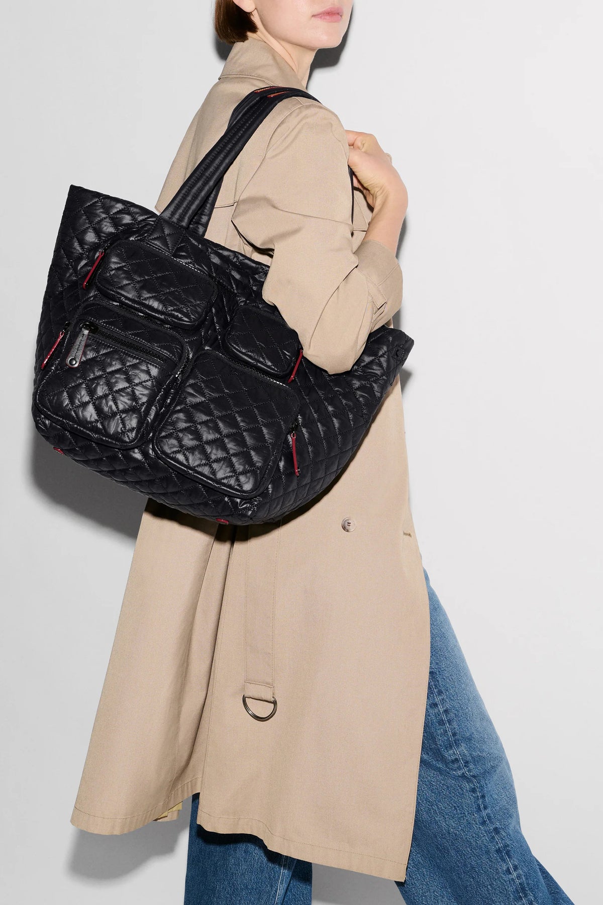 mz wallace black medium metro travel tote