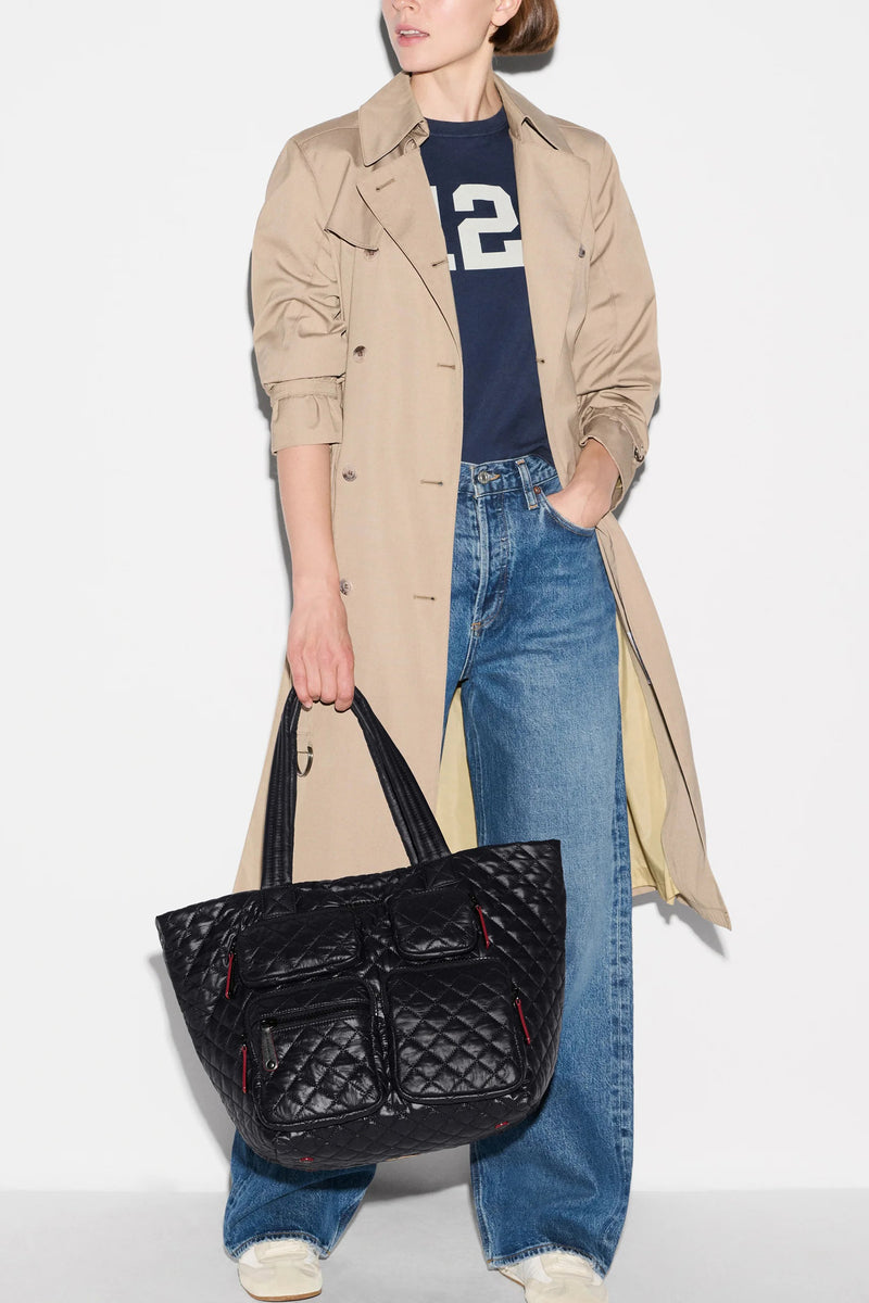 mz wallace black medium metro travel tote