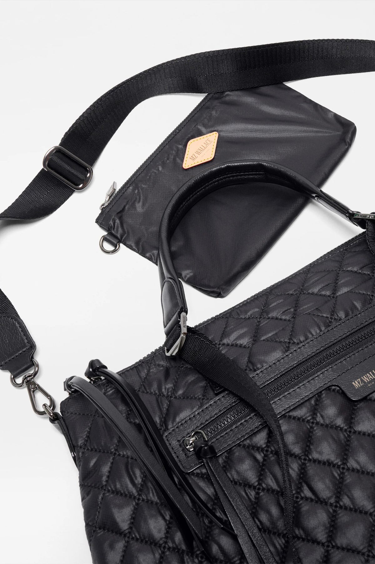 mz wallace black medium park satchel