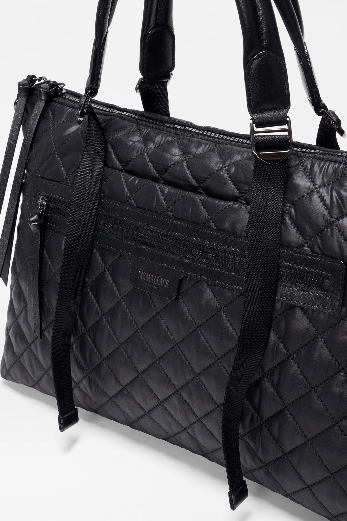 mz wallace black medium park satchel