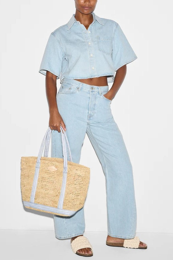 mz wallace chambray medium raffia tote