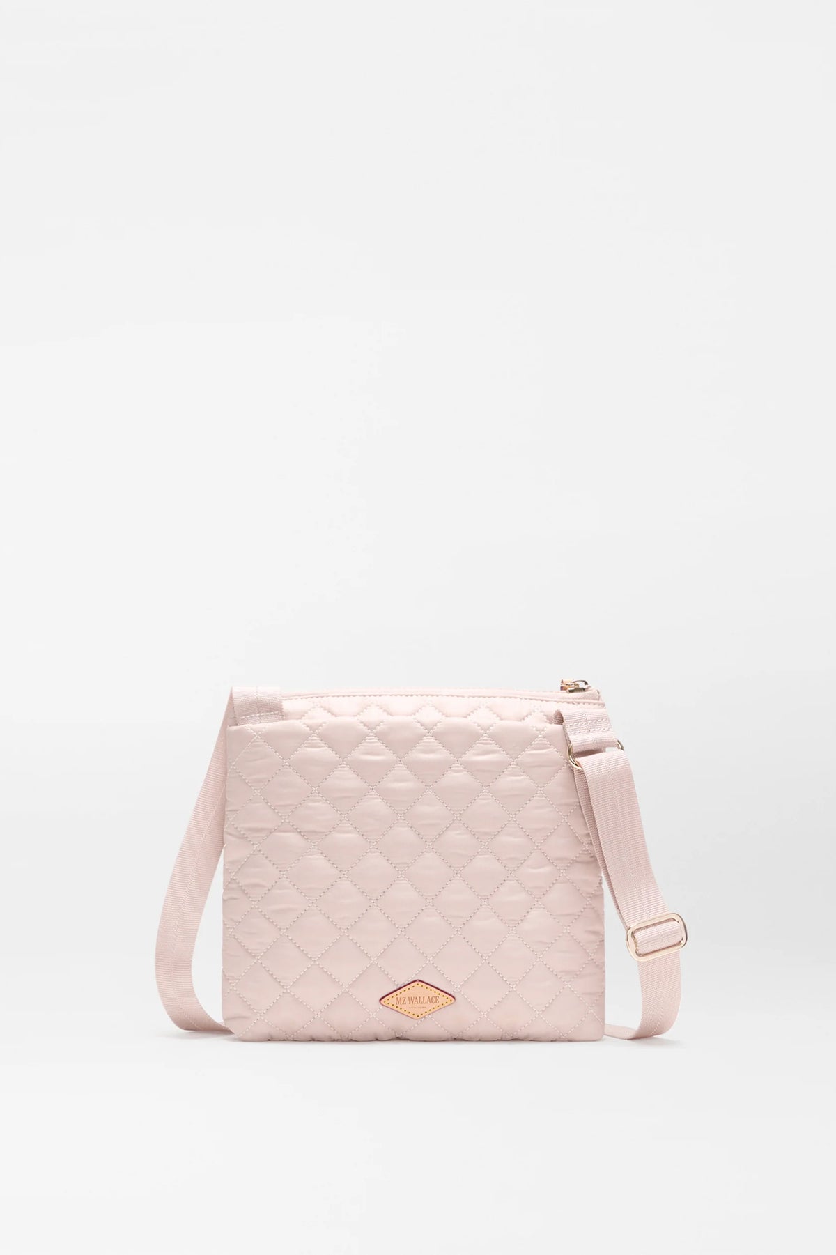 mz wallace city pink metro flat crossbody
