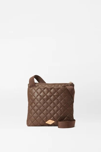 mz wallace walnut metro flat crossbody