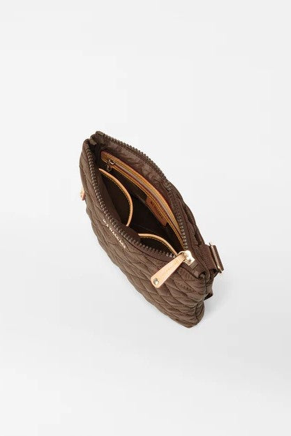 mz wallace walnut metro flat crossbody