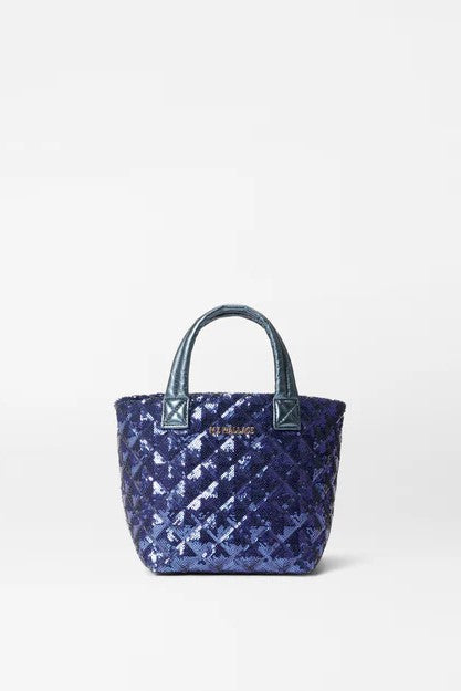 mz wallace sapphire sequin micro metro tote deluxe