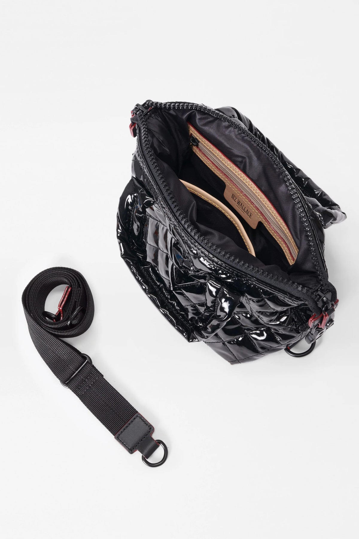 mz wallace black lacquer micro sutton