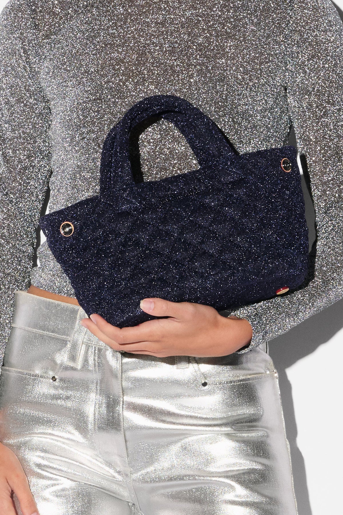 mz wallace midnight shimmer mini metro city tote