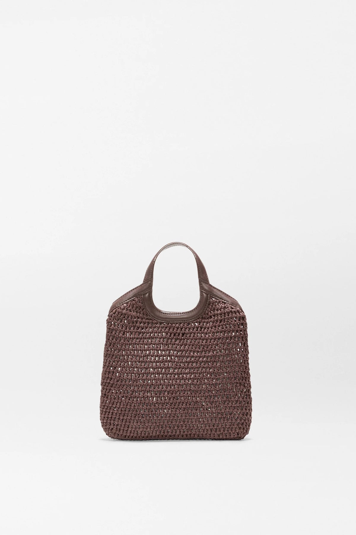mz wallace brown crochet mini georgica tote