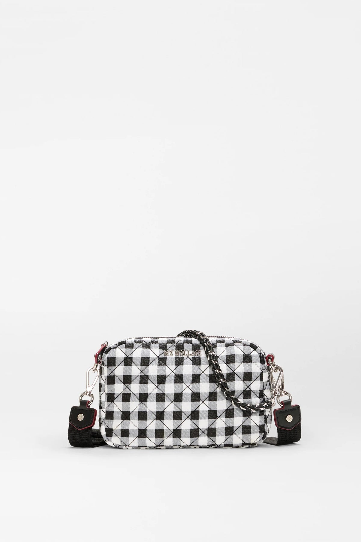 mz wallace gingham mini crosby crossbody