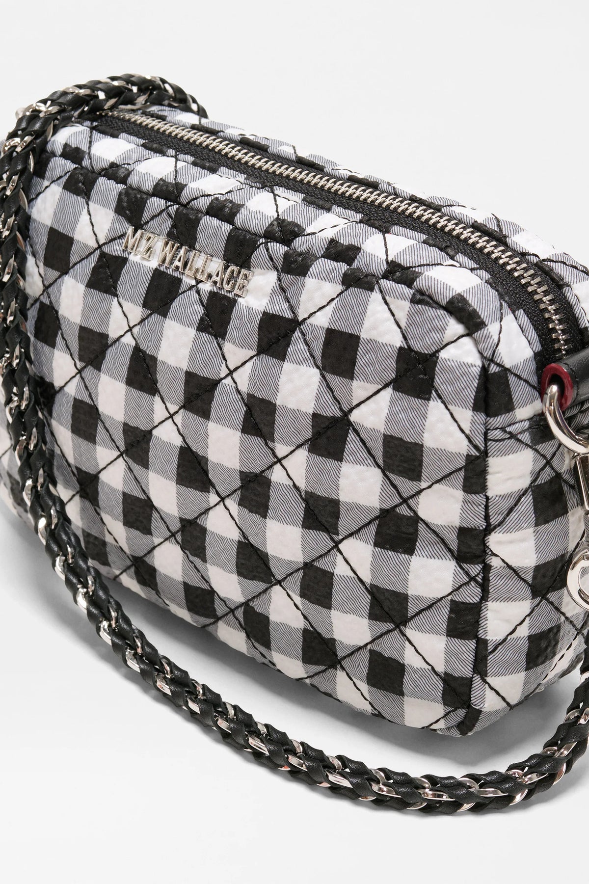 mz wallace gingham mini crosby crossbody