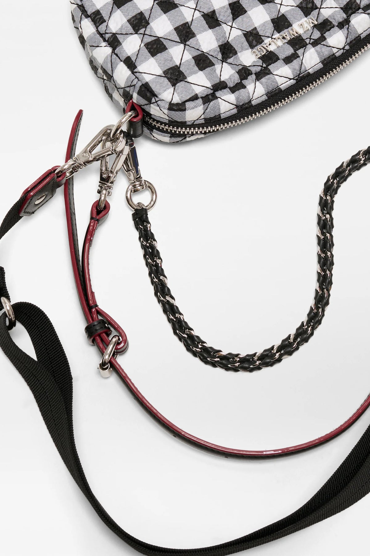 mz wallace gingham mini crosby crossbody