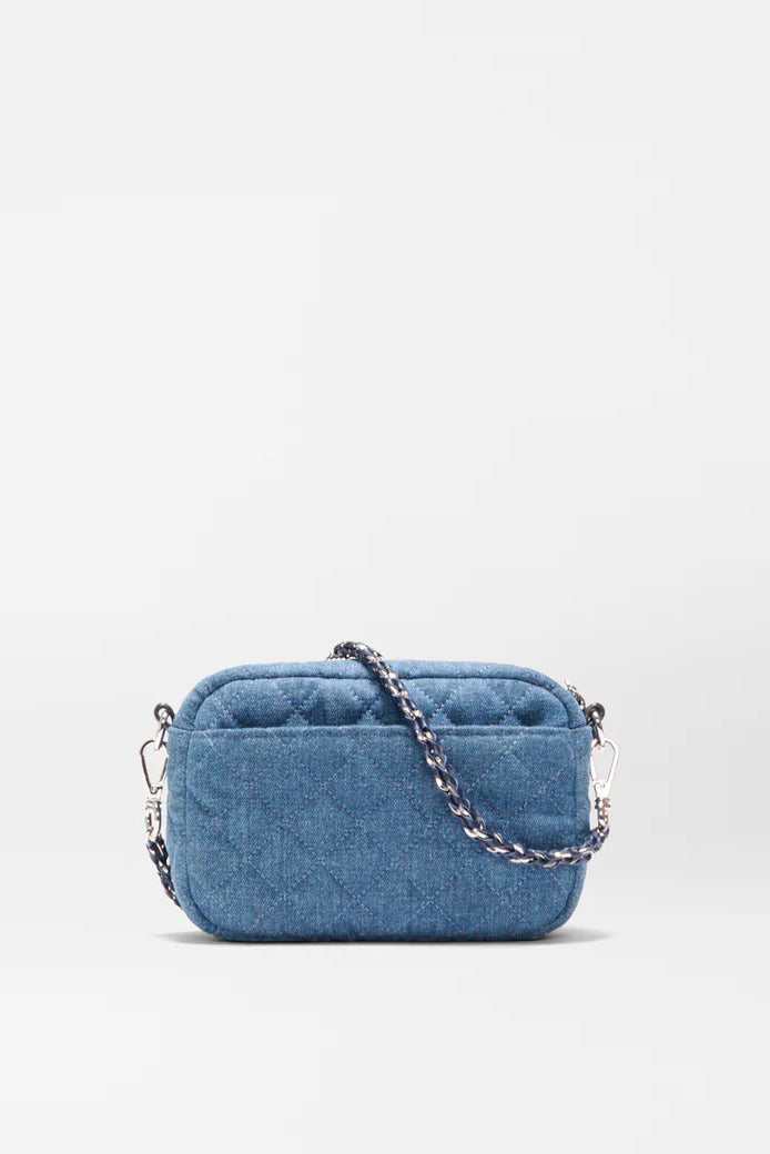 mz wallace true blue denim mini crosby crossbody