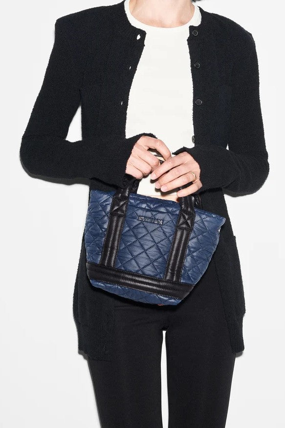 mz wallace navy and black mini empire tote navy and black 
