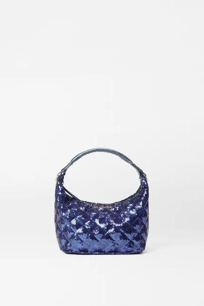 mz wallace sapphire sequin mini hobo 