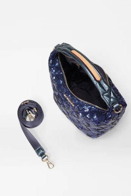 mz wallace sapphire sequin mini hobo