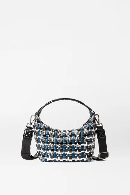 mz wallace midnight woven mini woven hobo