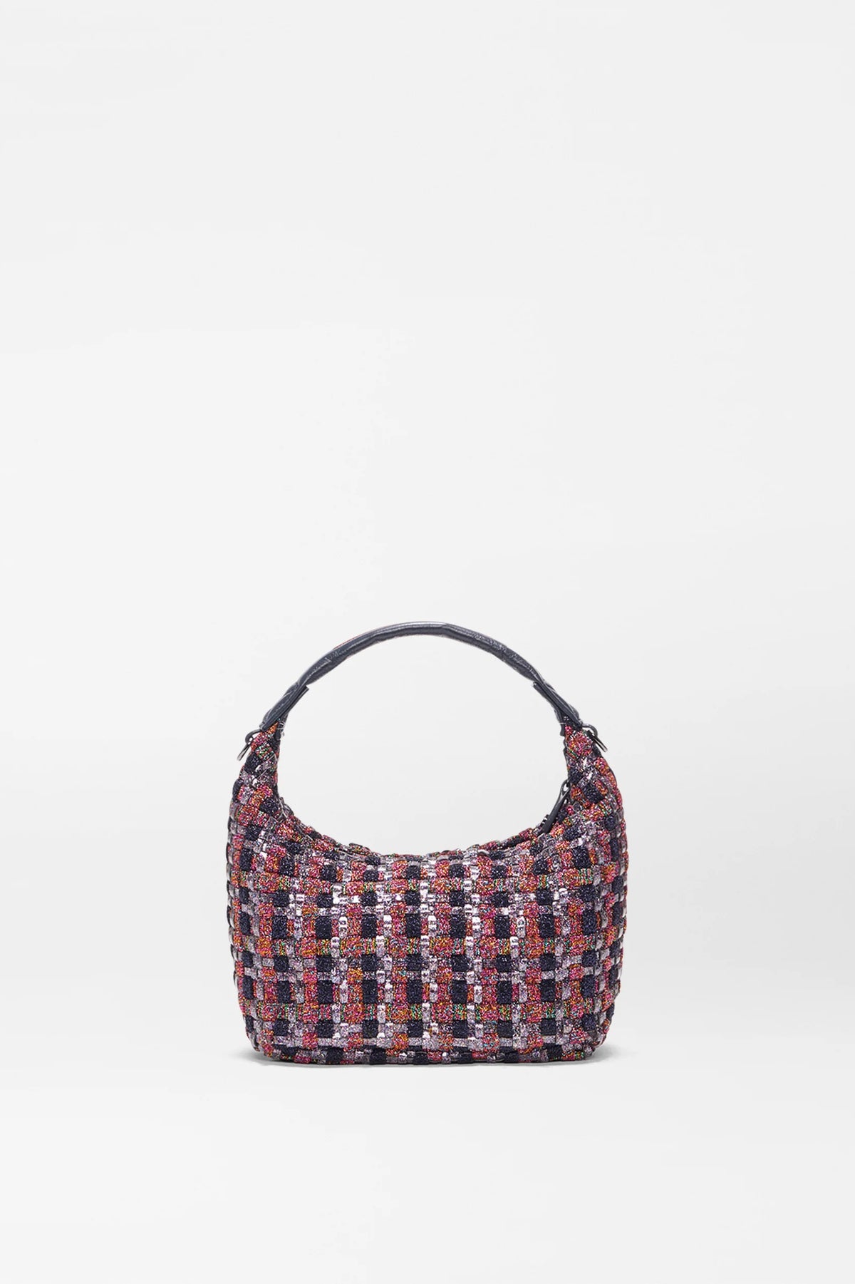 mz wallace multi shimmer mini woven hobo