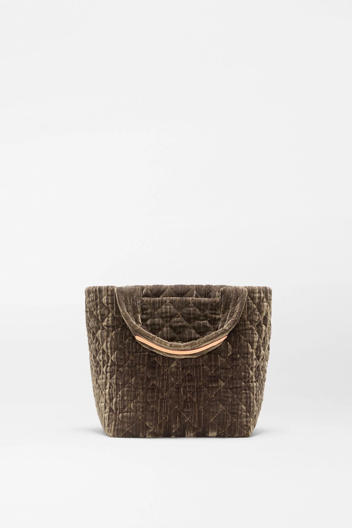 mz wallace pecan brown velvet mini metro tote deluxe